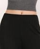 MUSINSA STANDARD WOMAN Women'S Vertical Textured Wrap Skirt Jersey Pants [Black]