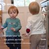 White Wheat Breathable Cotton Long-Sleeve Children's T-Shirt