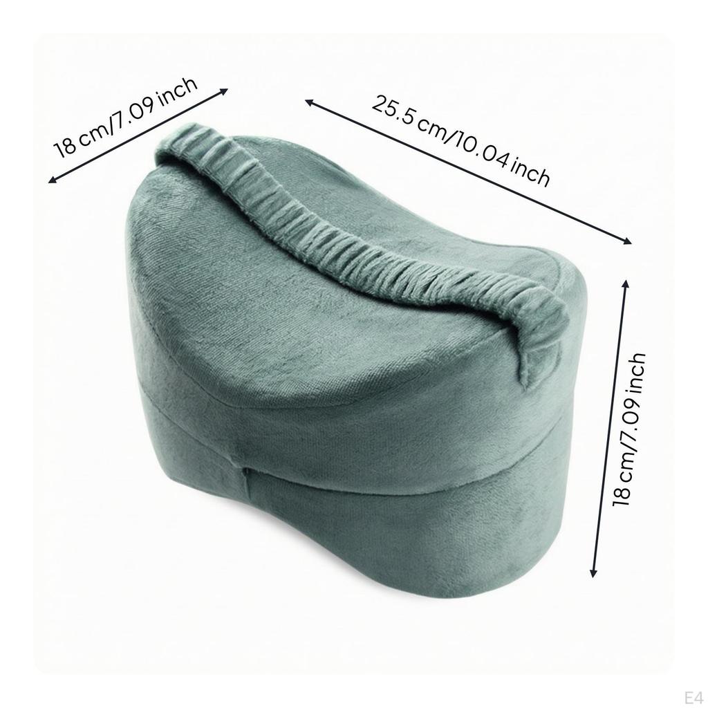 PressureRelieving Leg and Knee Pillow | posturecorrecting, Memory Foam Pillow, for Sleeping Gray
