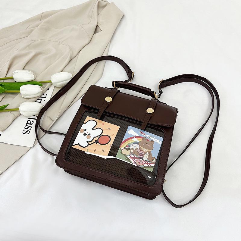 Trendy 2024 Summer New Vintage Minimalist Stylish Backpack For Women With Pu Material