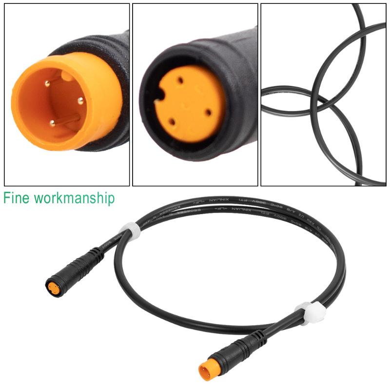1Pcs Conversion Connector Cable For Bafang Electric Bicycle Motor Drive Thumb Throttle Ebike Male Female Extension Cable Sensor