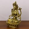 Koppar Nepalesisk Buddha-staty Fyraarmad Guanyin Buddha-staty Heminredning