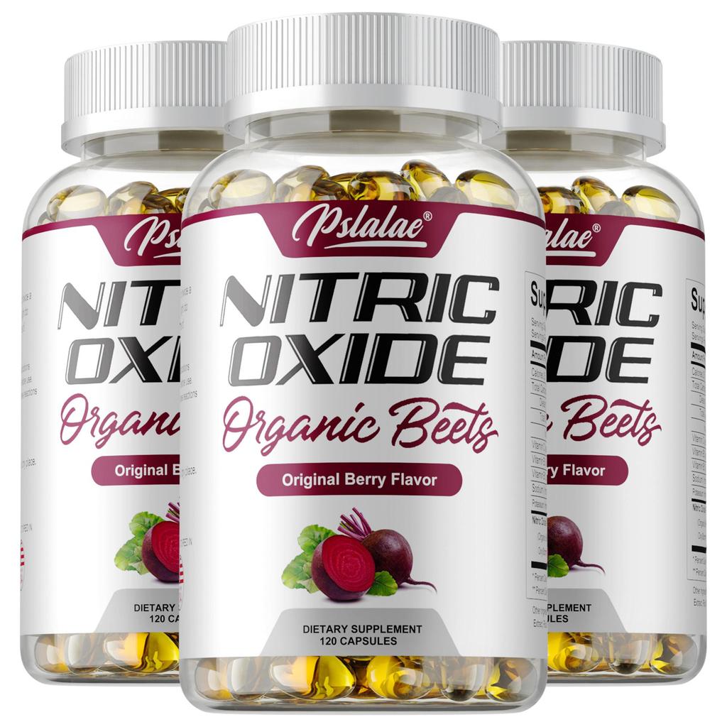 Pslalae Organic Beetroot Nitric Oxide Capsules - Heart Health