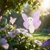 Apricot Lamb Purple Butterfly Plush Toy, Soft and Cute, Fluffy Purple Butterfly, Suitable for Boys and Girls, 19cm