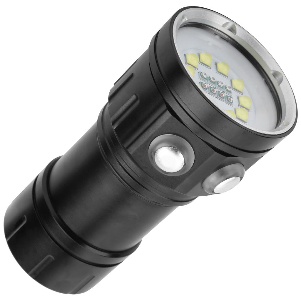 LED Diving Flashlight Portable Professional Underwater Lighting Waterproof Submarine Lamp