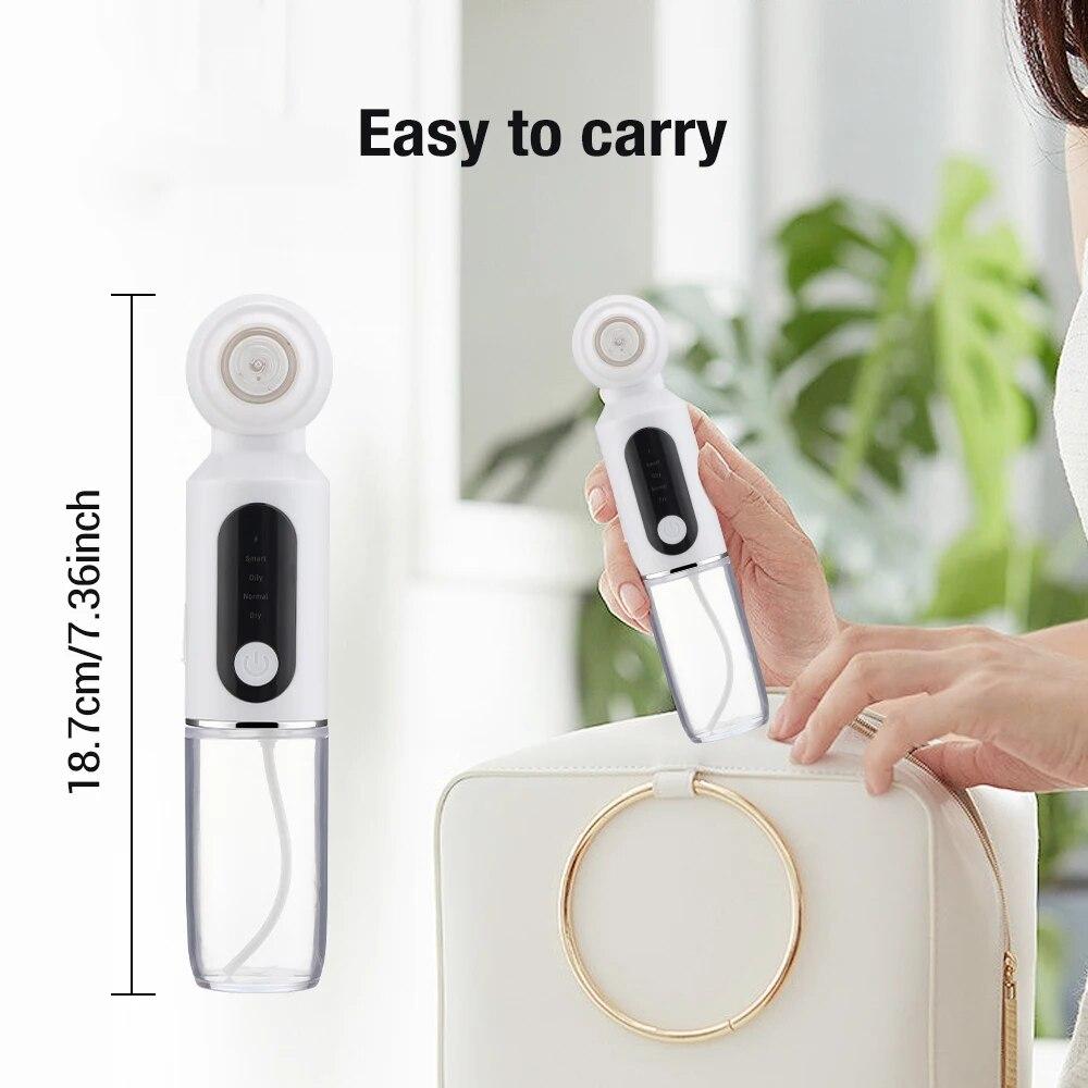 Water Cycle Blackhead Remover Hot Compress Pore Cleaner Vacuum Suction For Acne Pimple Black Dot Removal Skin Care Tools