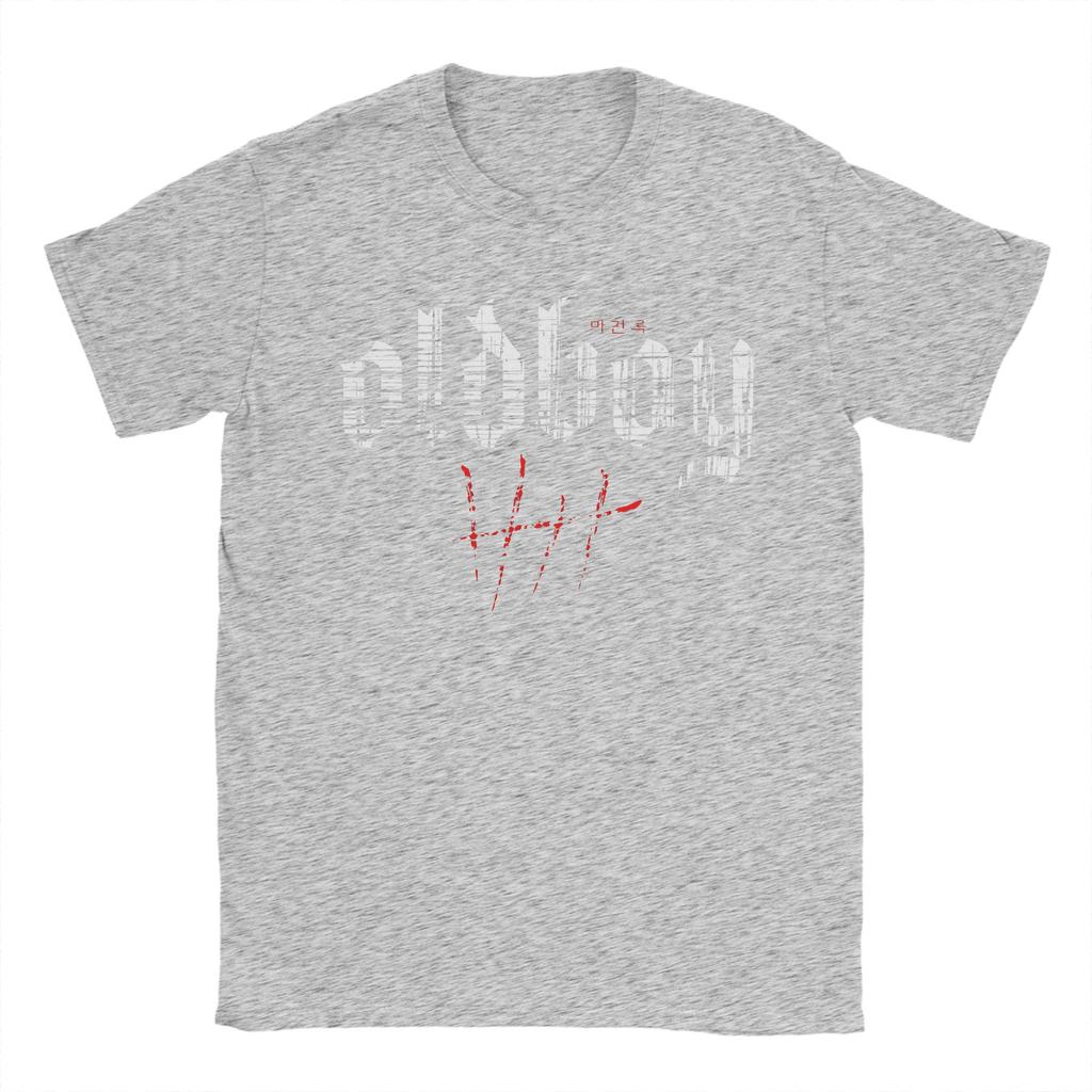 Oldboy Film T-Shirt Unisex 100% Baumwolle Lustige T-Shirts Rundhals T-Shirts Kurzarm Tops 6XL