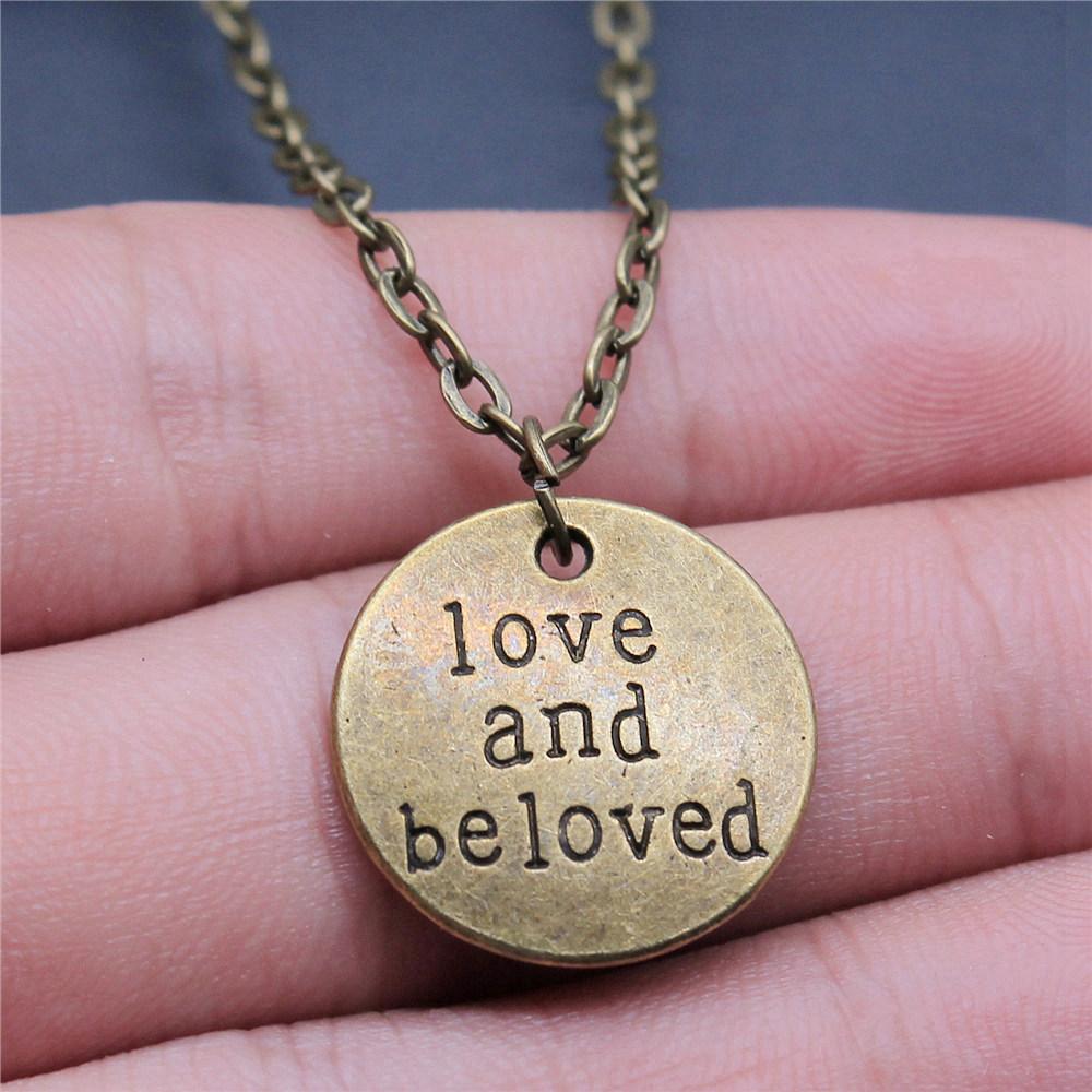 Necklace On The Neck 43cm Chain Round Tags Friendship Vintage Jewelry Supplies QN063