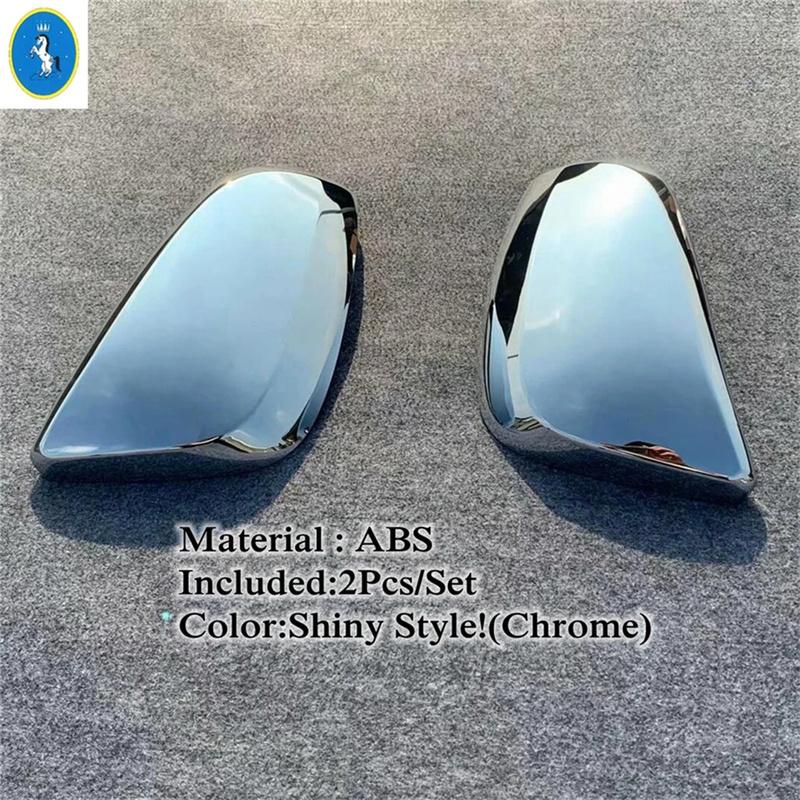 Carbon Fiber Door Rearview Mirror Protector Shell Housing Cap Rubbing Strip Cover Trim For Toyota Venza / Harrier  - 2024