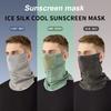 Sonnencreme Gesichtsmaske Atmungsaktives Netz Nackenschal Maske Schal Eis Seide Outdoor Maske Fahren Radfahren Elastische Hängende Ohrenmaske