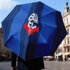 Bolton Wanderers Crest Design Automatic Folding Umbrella - 8-Rib Travel Umbrella with Auto Open/Close & Portable Gifts for Holidays or Birthdays