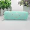 2Pcs Transparent Kawaii Daisy Pencil Case Candy Color Gift for School Students Pencil Box Stationery Supplies