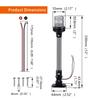 LED Klappbares Ankerlicht, Segelsignallampe für Marine, Boot, Yachtzubehör, 12-24V