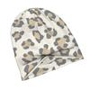 ZLIENSZUS Neutral Nude Leopard Print Knit Hat for Adults - Nude & Subtle Print Beanie, Soft Daily Suitable for Weekend Errands, Meetups, Casual Attire