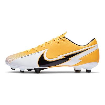 Mercurial Vapor 13 Academy MG FG Soccer Shoes Men Sneaker White Yellow AT5269-801