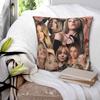 Sydney Sweeney American Actress Photo Pattern Pillow Cover Pillow Case Square Cushion Cover Pillowcases For Sofa Home Decoration