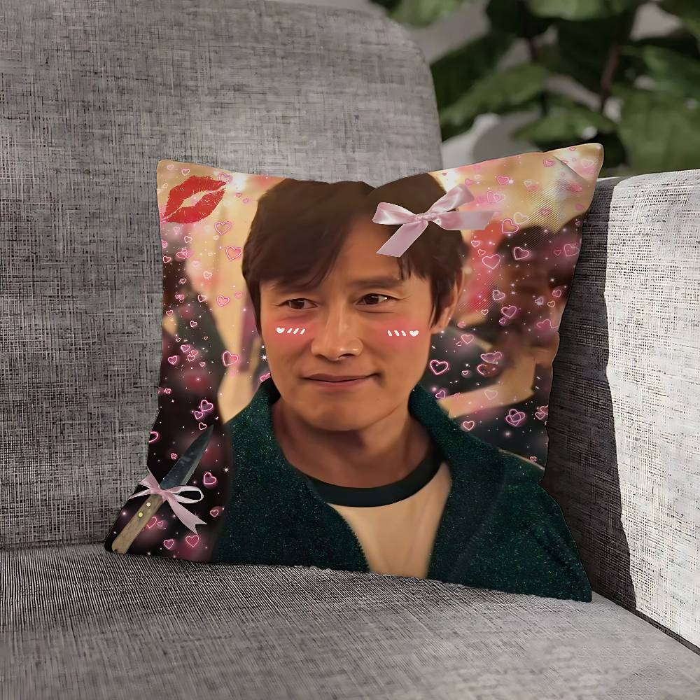 Lee B-Byung H-Hun Наволочка Для Декора Дивана Дома Машины Офиса Гостиной Печатная Наволочка Декорации и Защитная Наволочка 30cmx30cm