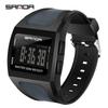 Reloj Deportivo Digital Impermeable Estilo Harajuku para Hombre Sanda - Unisex, Moderno, Diseño Simple y Cuadrado