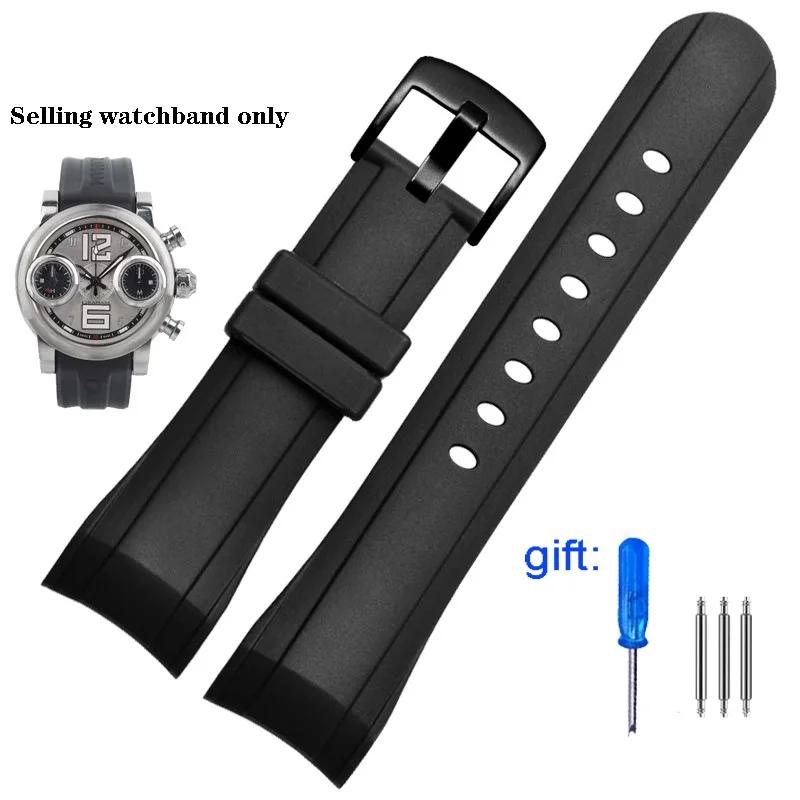 Watch Band For Graham Reeftiger Racing Timing Series Excellent Quality Silicone Soft Waterproof Breathable Watchband 24mm