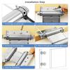 2Pieces Sturdy 3Inch Multifunctional Spring Hinges for Securerly Door Closures with Stylish Designs Daily Casual Use