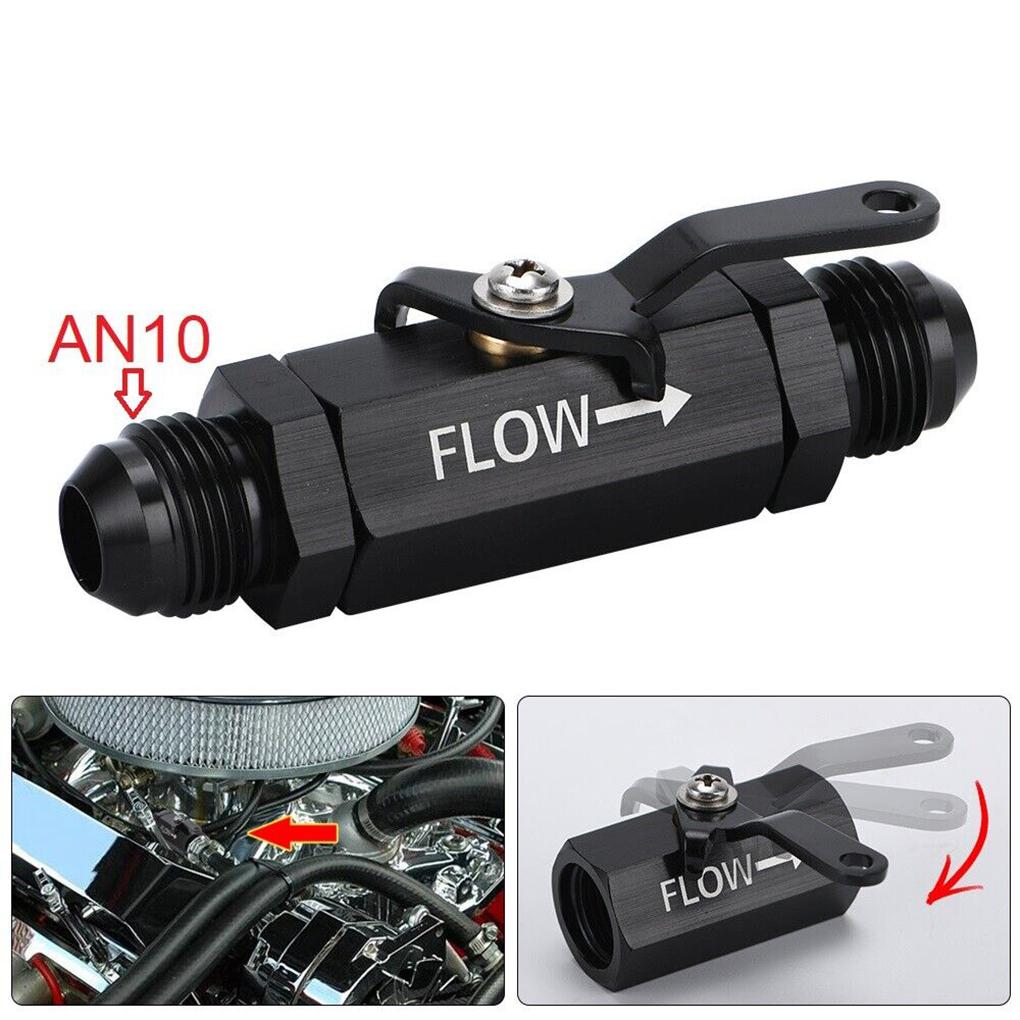 Aluminum Alloy Inline Fuel Filter Shut-Off Valve Waterproof Cut-Off Valves