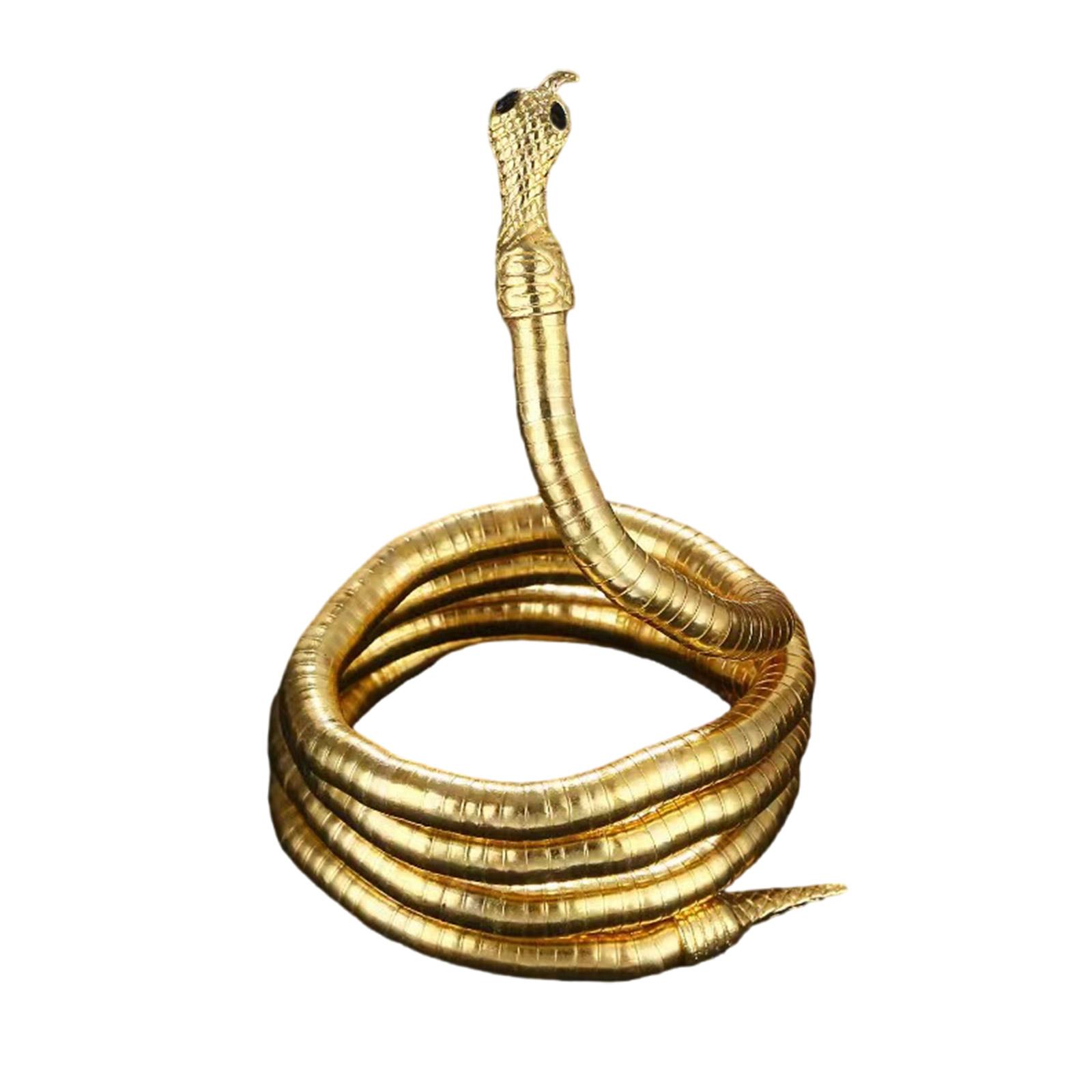 

Stylish Snake Designs Necklace in Gold Tone for Trendy Women Looking to Enhances Their Daily or Evening Outfits золотой