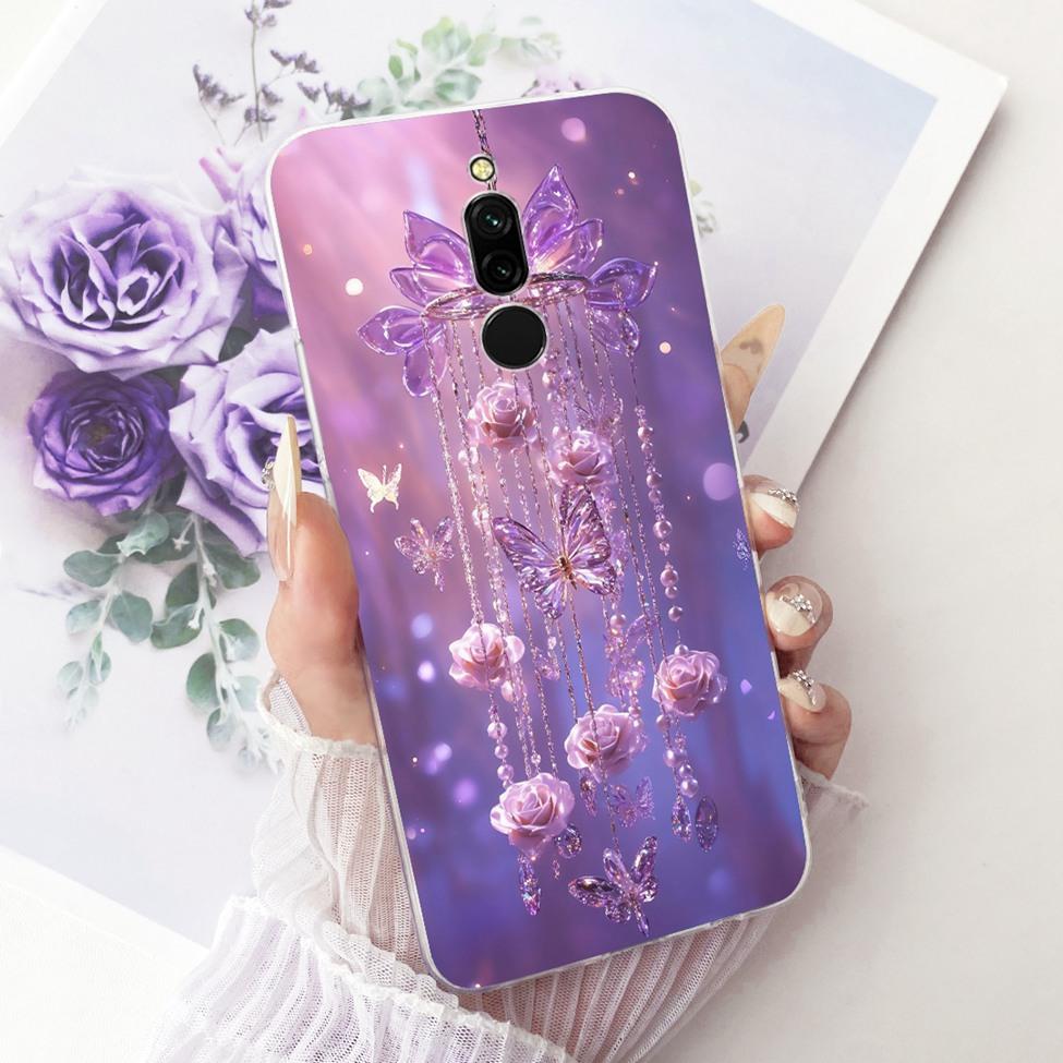 Transparent Cover For Redmi 8 Case Cute Fashion Funny Painted Casing For Xiaomi Redmi 8 M1908C3IC MZB8255IN M1908C3IG M1908C3IH