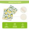 Artoid Mode Blue Lemon Flower Floral Summer Table Runner,Spring Kitchen Dining Table Decoration for Home Party Decor 13x72 Inch