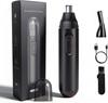Nose Hair Trimmer 2 In 1 Eyebrow Trimmer, Nasal Hair Cutter, Painless Multifunctional Clipper, Facial Cleansing & Skin Care Kit, USB Rechargeable