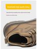 Men's High-Top Leather Martin Boots, 2024 Autumn/Winter, Plus Velvet, Warm Mid-Top Work Boots