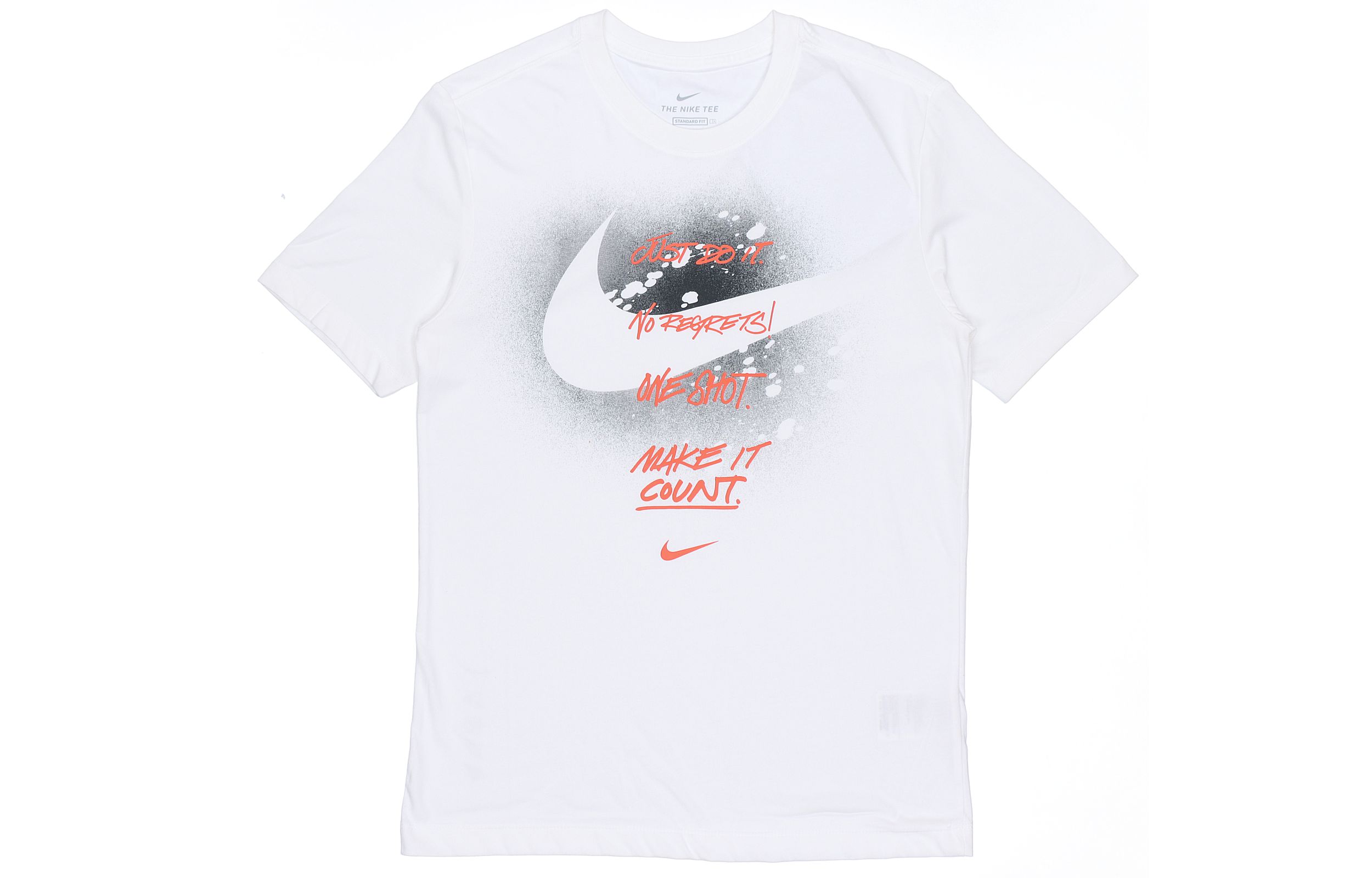 

Nike T Shirts Men s Crew Neck Moderate Straight Fit DJ5218-100 XXL
