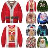Festive Men's Christmas 3d Graphic Print Pullover Hoodie Sweatshirt With Soft Material