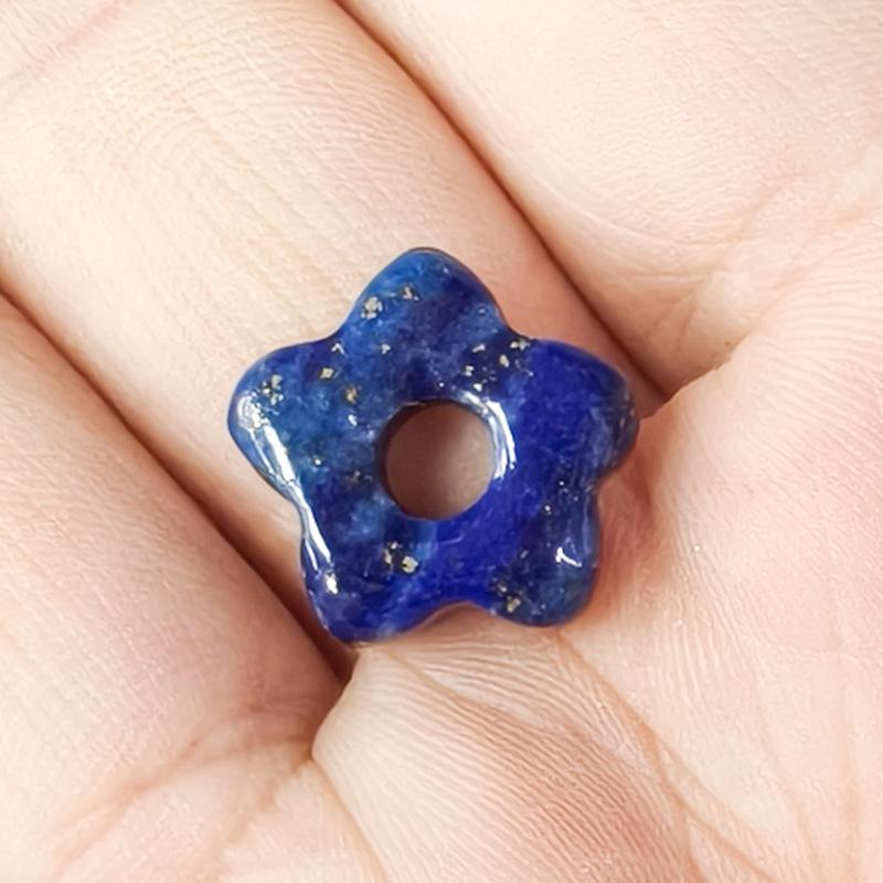 1pc Natural Stone Large Hole Beads Flower Shaped Jewelry Making DIY Necklace Bracelet Earings Accessories