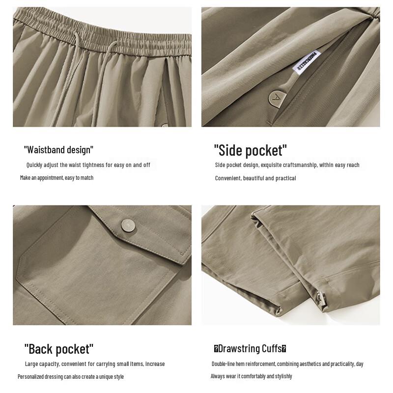 Fingercroxxit Men's Loose Fit Cargo Pants