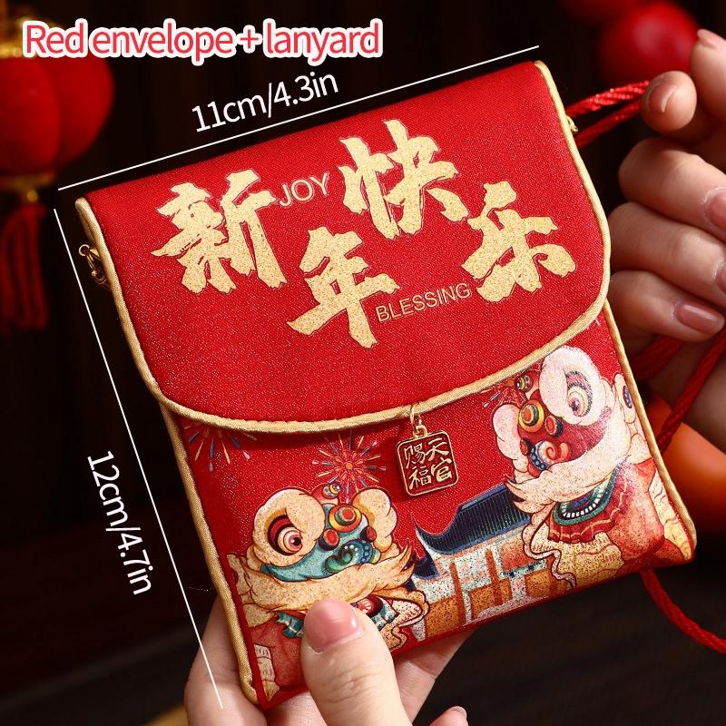 2026 Red Envelopes Chinese New Year Decorations 2026 Party Favors Gifts Bags Money Packaging Bags Spring Festival Red Pockets