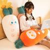 Carrot Throw Pillow Cute Radish Rabbit Plush Toy Doll Girl Bed Sleeping Holding Long Pillow