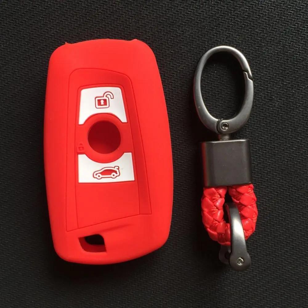 Silicone Car Key Fob Cover Case Holder Keychain Accessories For Bmw F10 F20 F30 Z4 X1 X3 X4 M1 M2 M3 E90 1 2 3 5 7 Series Remote