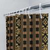 Black Gold Baroque Print Shower Curtain For Home Decor Bathroom Decor