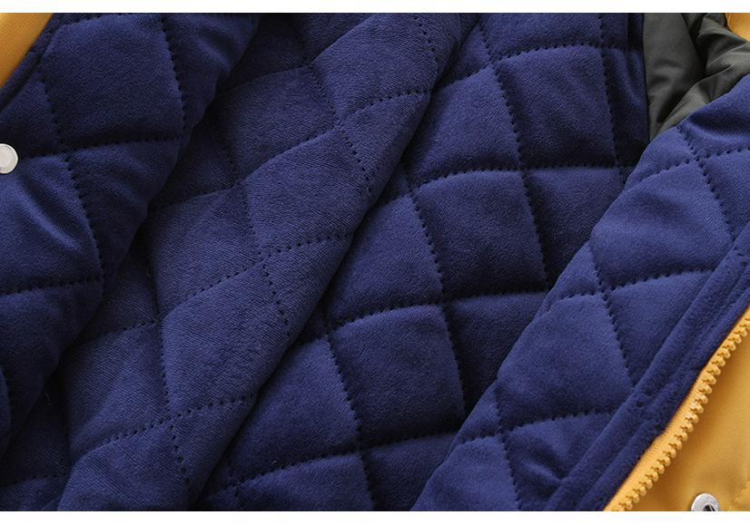 Winter-Plüschkragen Kinder-Strampler: Dicker, warmer, Kapuzen-Jumpsuit mit langen Ärmeln und Reißverschluss