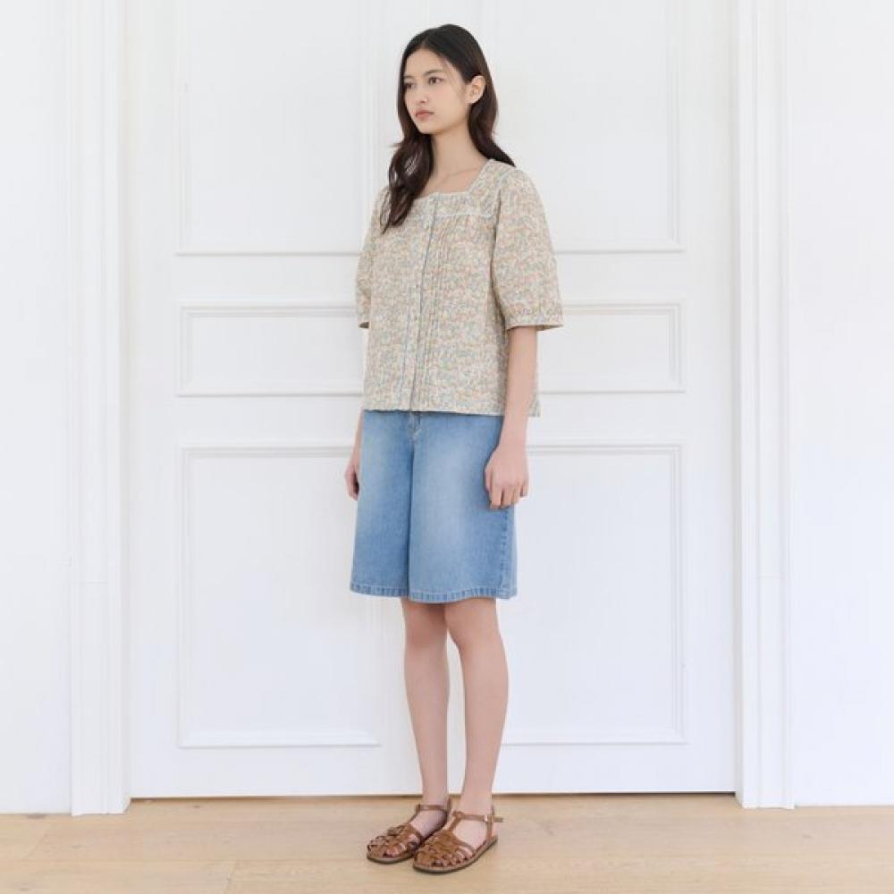 Thursday Island Women Lace Point Square Neck Blouse T264mbl248w