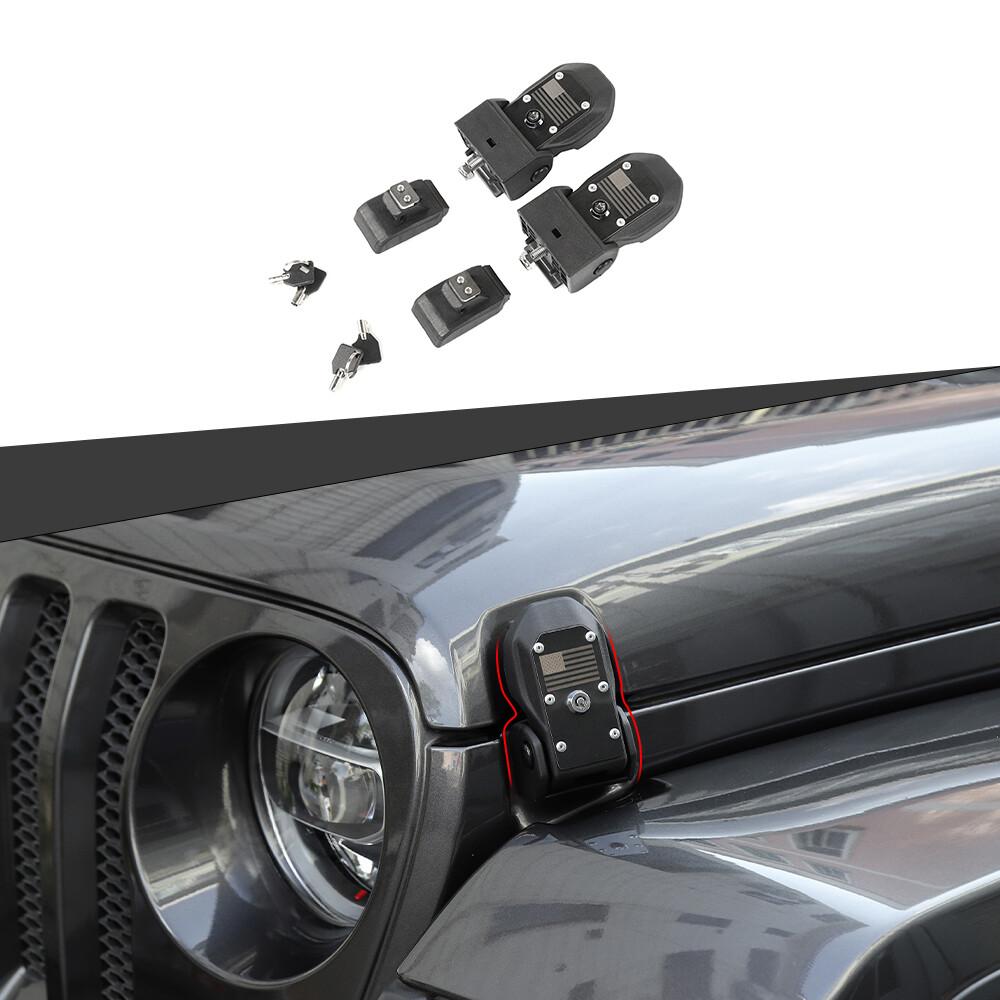 Locking Hood Latch Hood Catch With Lock For Jeep Wrangler JL 2018+ Accessories