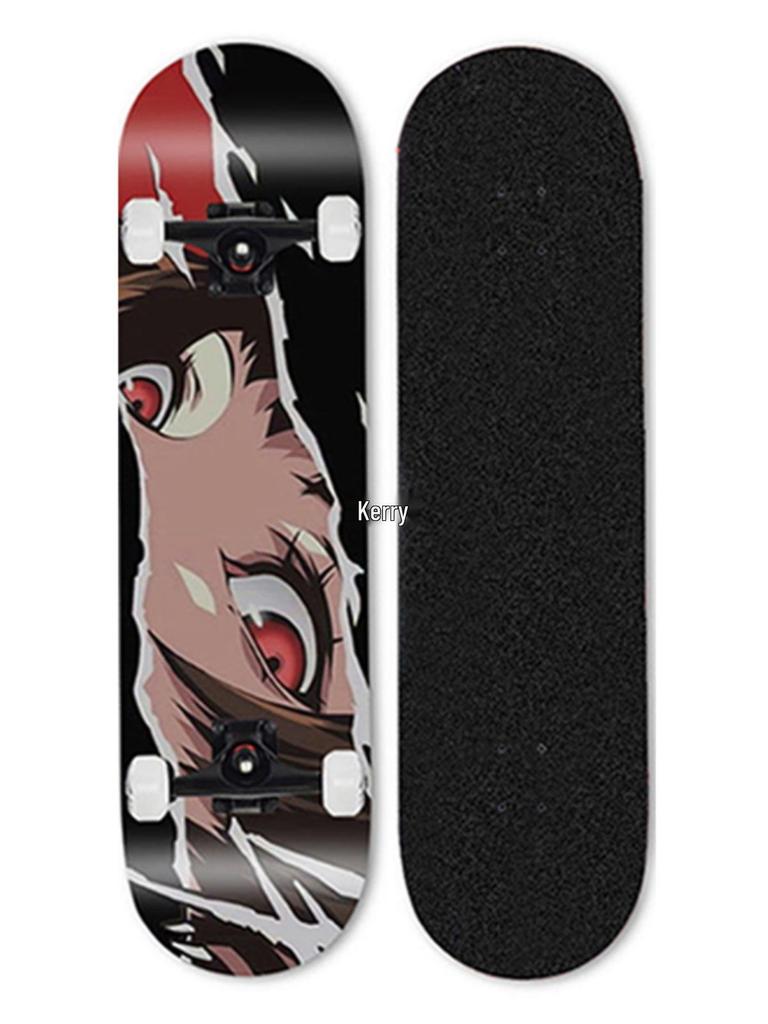 Beginner Entry-Level Double Rocker Skateboard for Street Cruising - Professional Short Board for Boys, Girls, and Adults