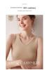 Women's 100% Pure Cashmere Striped Slim-Fit V-Neck Sleeveless Knit Vest