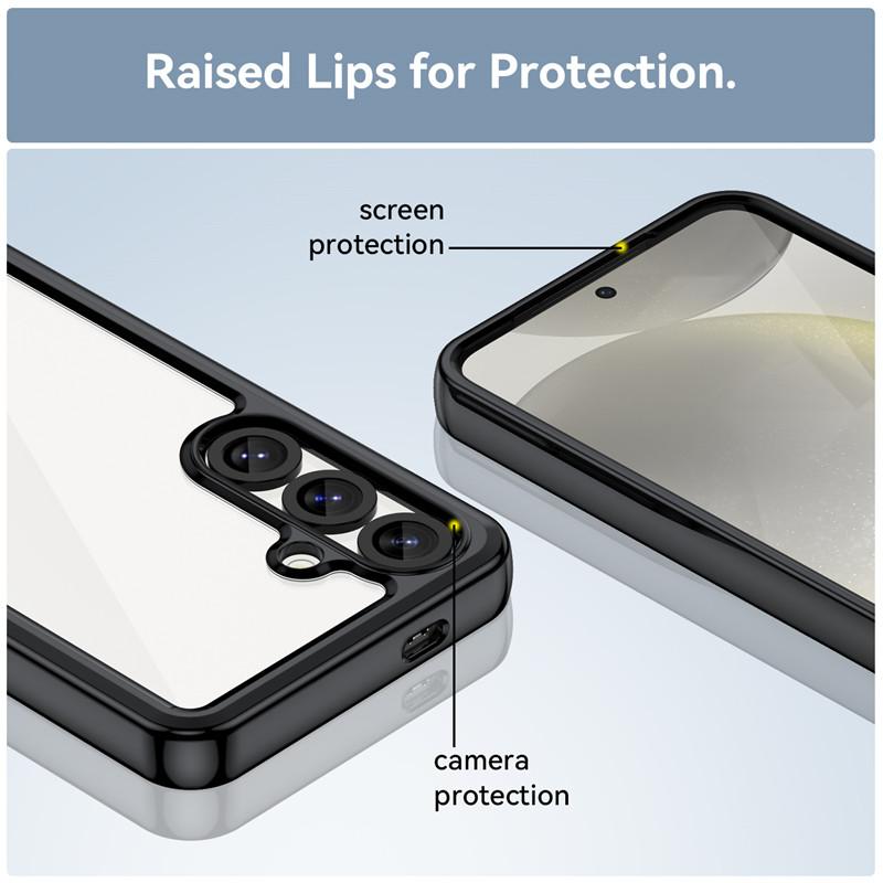 Für Samsung Galaxy S25 Hülle Für Samsung S25 Cover 6,1 Zoll Bunte Weiche Kante Silikon Transparent Bumper Für Galaxy S25