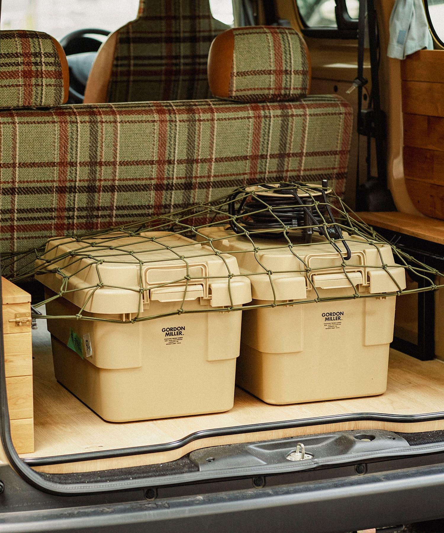 

GORDON MILLER Car Rubber Luggage Hold Net, Medium, Olive Drab, 33294