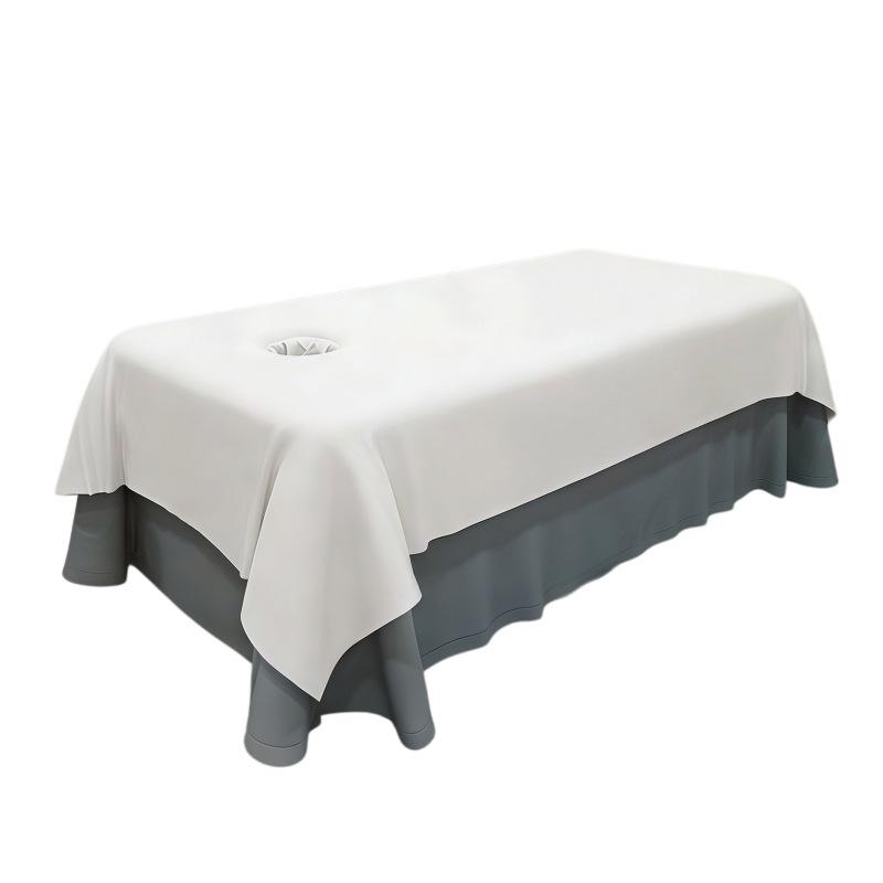 Beauty Salon Bed Sheets with Breathable Holes Thicken Massage Bedsheets Absorb Water Anti Wrinkle Dust-proof Bed Cover