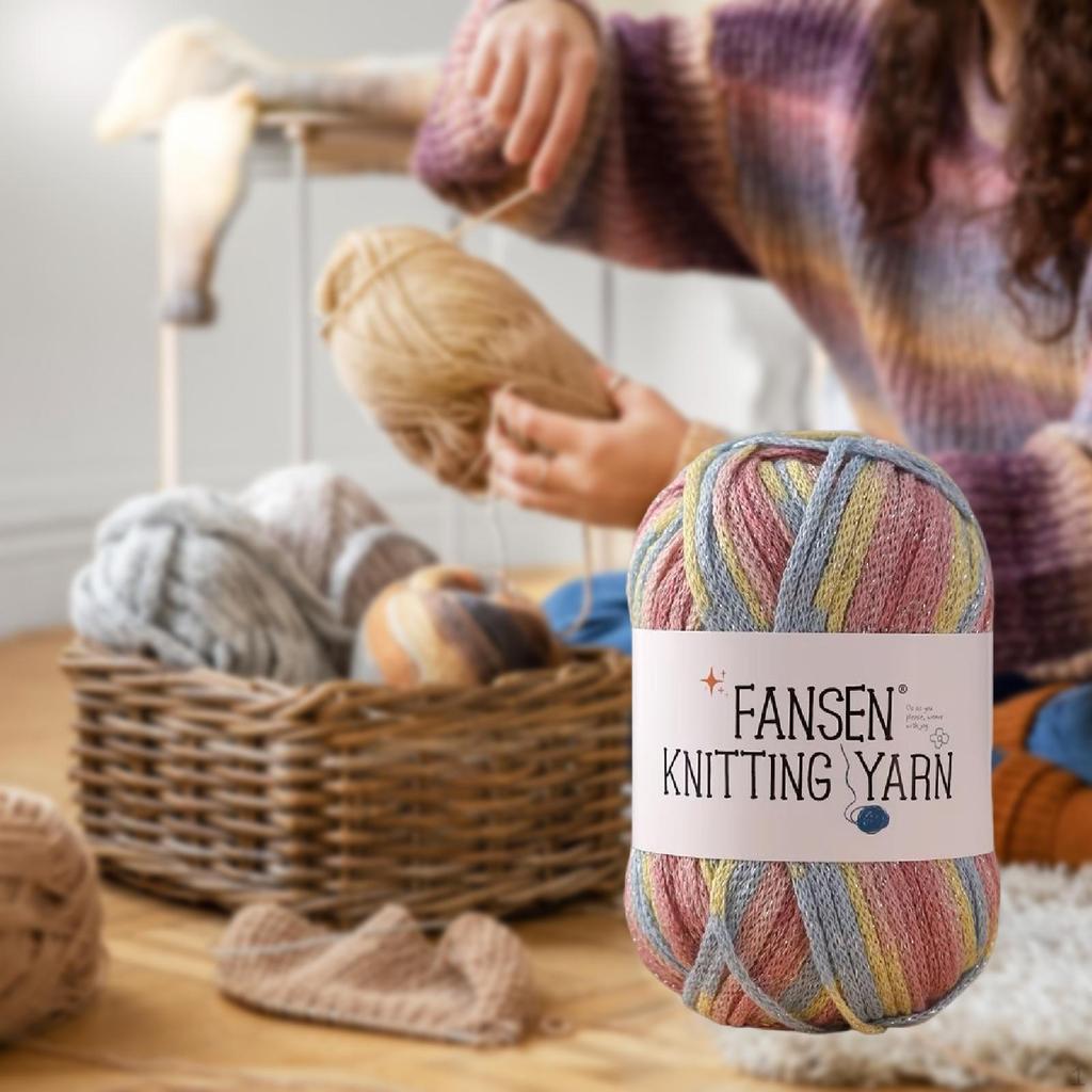 Acrylic Yarn Hand Knitting Comfortable Crochet for DIY Sweater Crafting