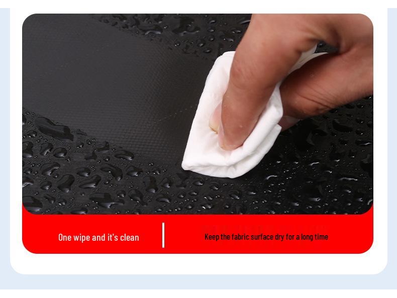 Black PVC Waterproof Anti-Aging Sunshade Tarpaulin - Outdoor Heat Insulation, Rainproof, Sunscreen Oilcloth.