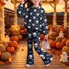 Kids Casual Long Sleeve Top and Pants 2-Piece Outfit Set for Boys Girls Everyday Wear