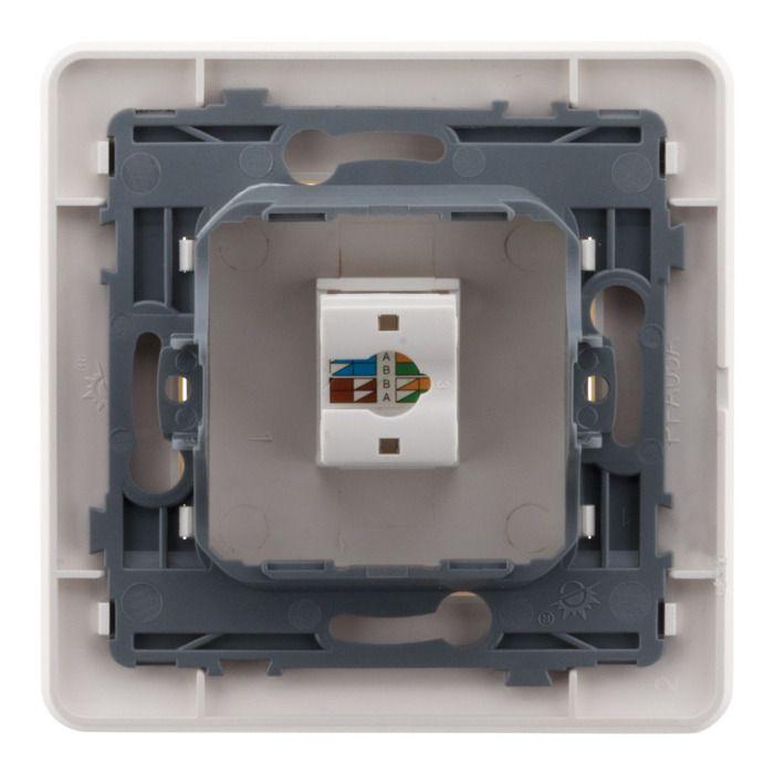 Prise réseau RJ45 CAT6 - Blanc - Artezo - Zenitech